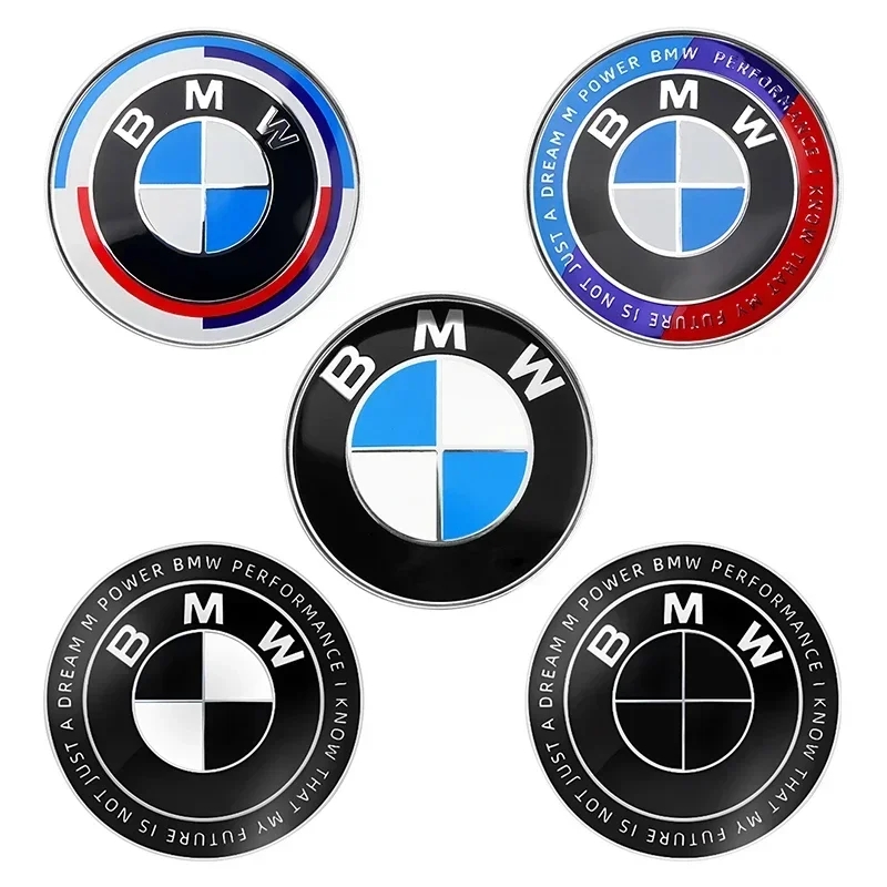 1pcs 82mm ABS 2 3 Hole Car Bonnet Hood Front Rear Trunk Badge Logo Emblem Sticker for BMW E87 E46 E28 E60 G20 G03 G05 F10