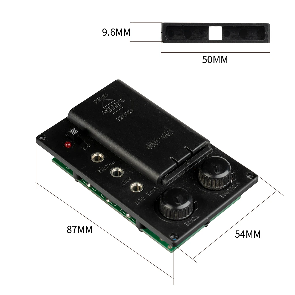 4/4 3/4 Electric Violin Pickup Bridge Piezo Set Transducer Frame EQ Preamp DIY With Screws