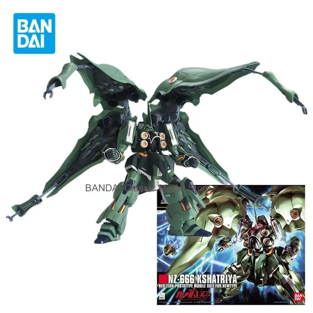 

Фигурка Bandai HGUC 099 NZ666 KSHATRIYA, сборная модель KSHATRIYA GUNDAM, аниме-конструктор, игрушки, подарки для детей