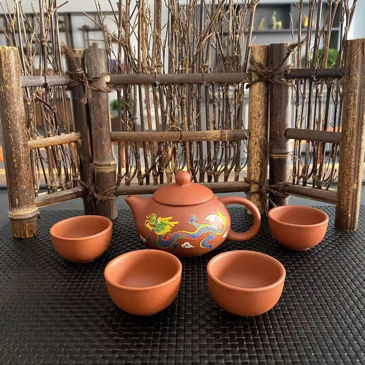 Thermo Chromic Tea Set Color Changing Teapot Cup Kung Fu Home Infuser Teacup Ceremony Accessory