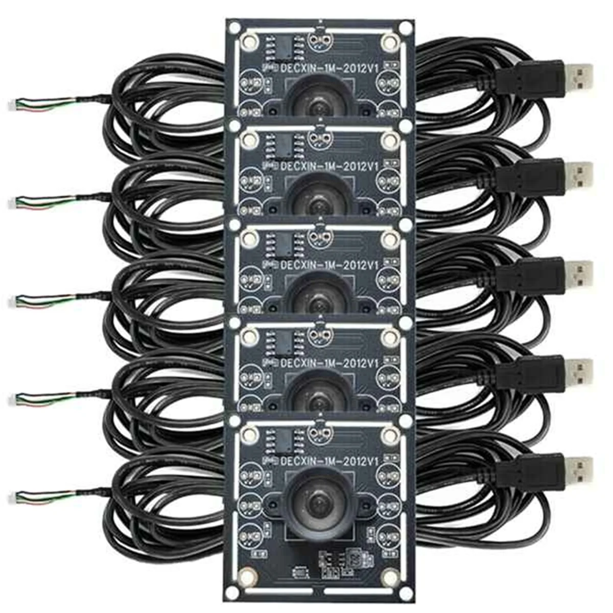 5Pcs 100 Degree Camera Module 1MP OV9732 1280x720 USB Free Driver Manual Focus,with 3 Meter Cable for WinXP/7/8/10_A22K