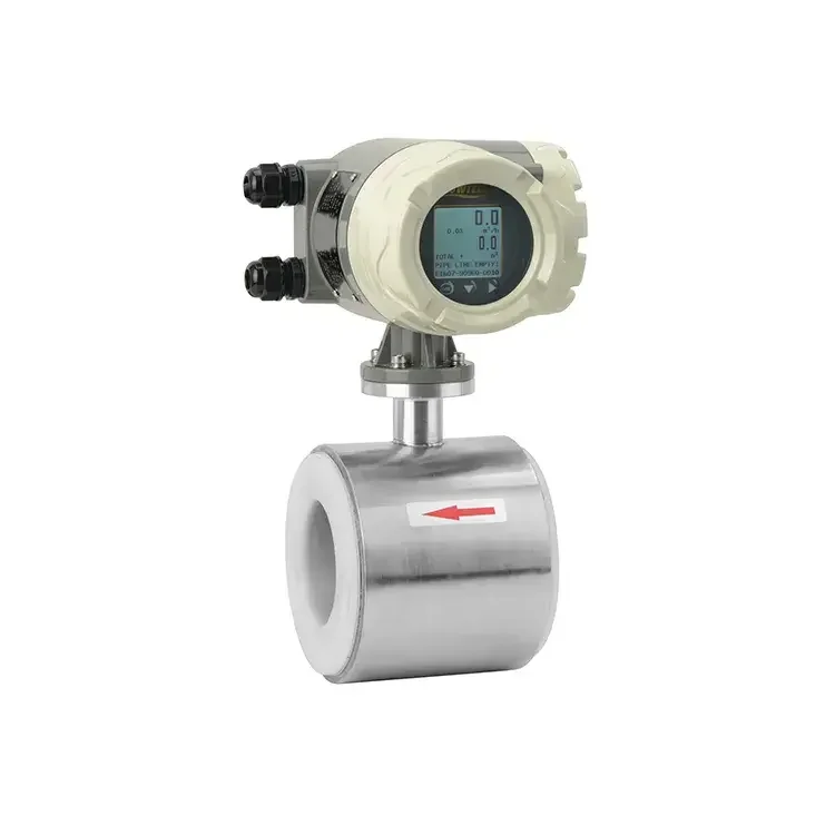 

Custom sensors digital transmitter price remote magnetic flow meter electromagnetic flowmeter for chemical wastewater