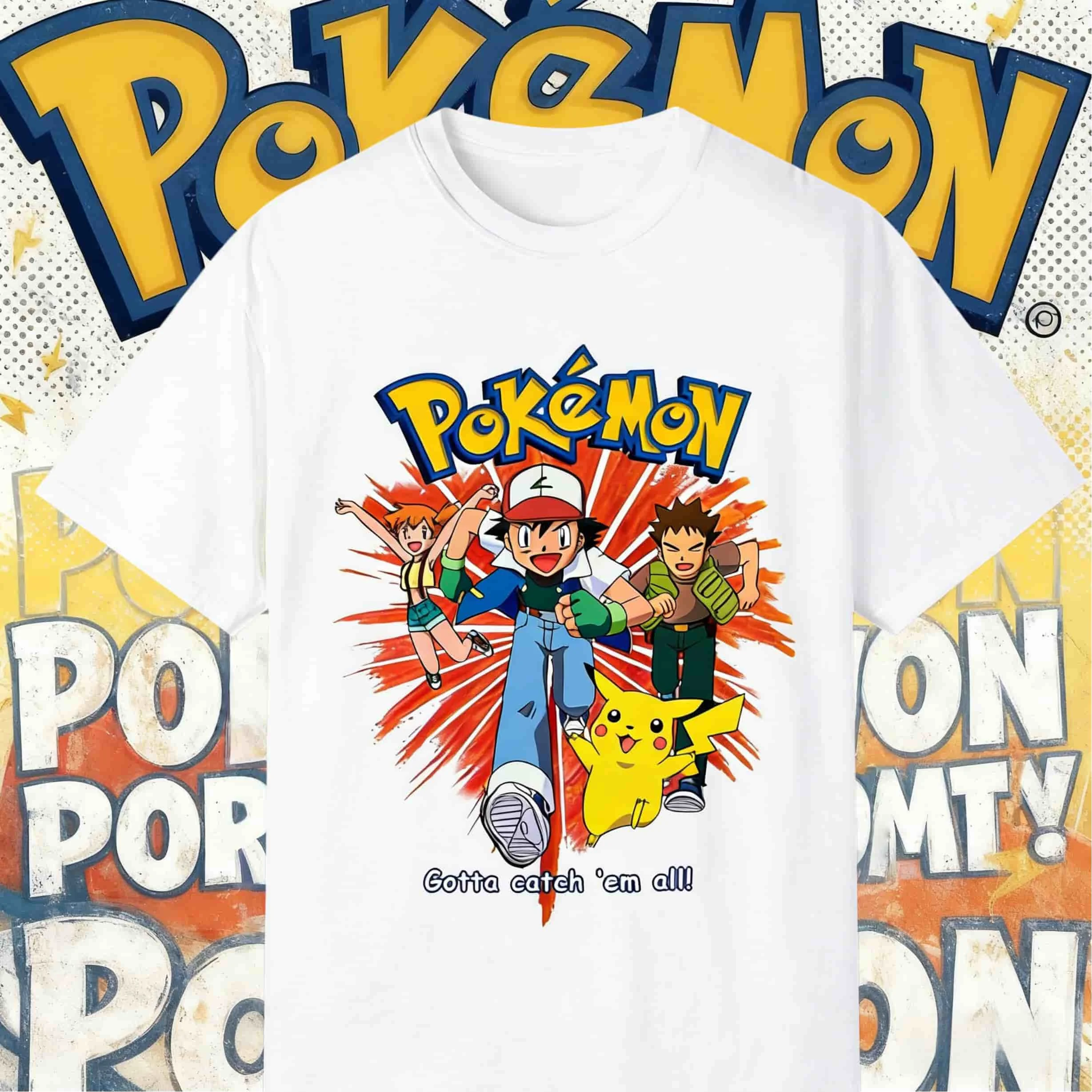 

Футболка оверсайз с аниме-графикой Покемон для родителей и детей, унисекс, повседневная, хлопковая, с коротким рукавом, уличный стиль Y2K, летний топ 2026