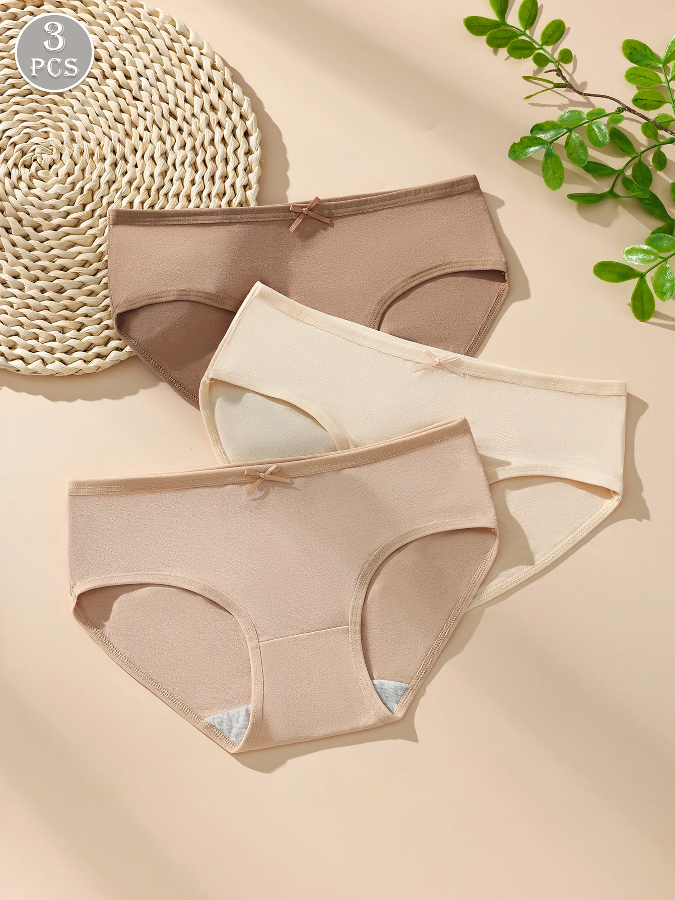 Hotcom 6Pcs Womens Low Waist Cotton Panties Sexy Breathable Seamless Underwear Soft Comfortable Briefs Everyday Underpants M-4XL