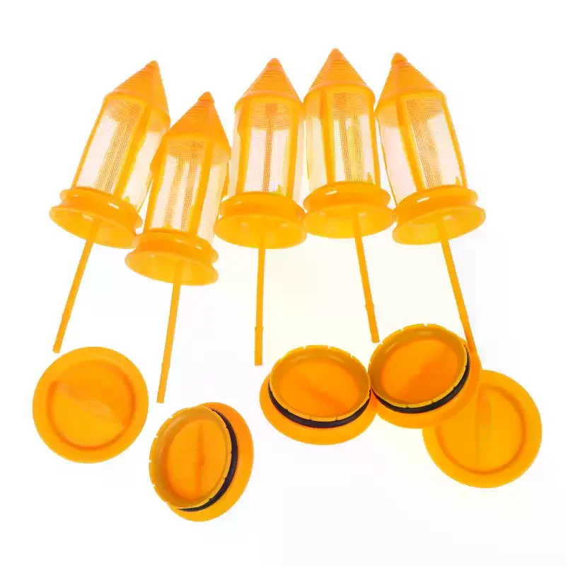5pcs Dental Valve Strong Weak Suction Filter Large Size Water Equipment Parts Plastic Bag Cleaning Tool With Mesh Bag