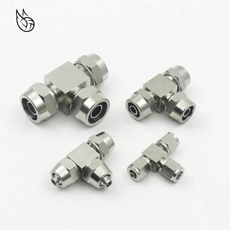 PE-4 6 8 10 12 14 16 mm OD Hose Tube Connect PU tube T type Pneumatic Connector Quick Fast Twist Air Hose Tube Fitting