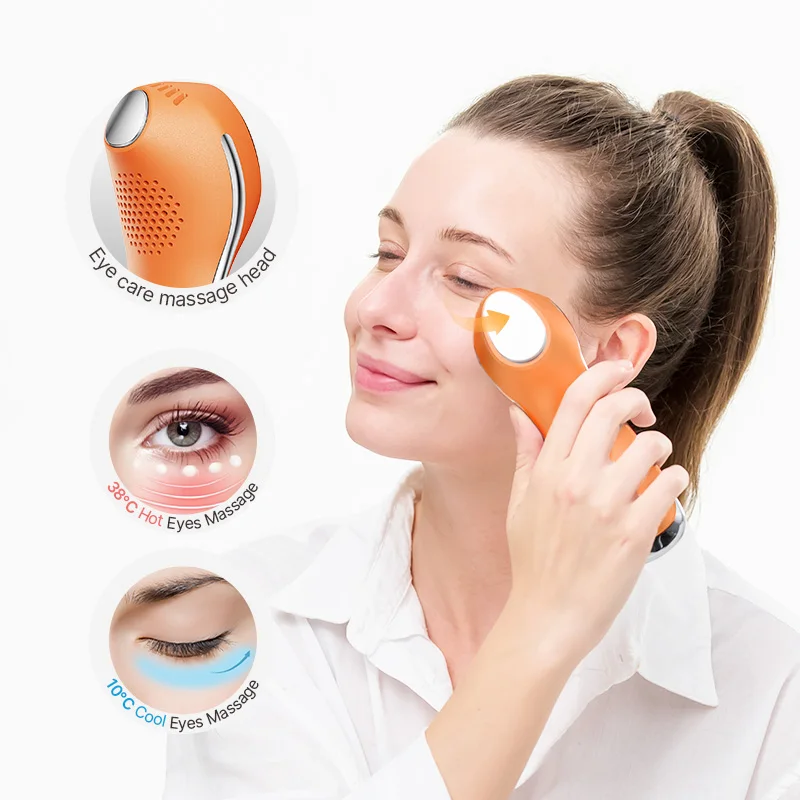 Bibliothèque intelligente TOUCHBeauty dispositif de beauté de rajeunissement chaud et frais élimine les cernes Massage des yeux Cool serrer Impr