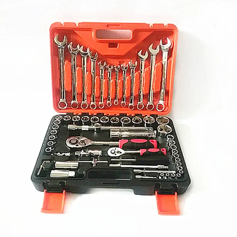 

Suitable for supply Automobile wrench 61-piece sleeve combination wrench Auto repair Machine repair combination tool sleeve slee