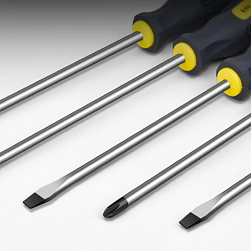 2-teiliges Schraubendreher-Set mit magnetischer Spitze, Kreuzschlitz und flach, Reparaturwerkzeuge für Heimwerker und Elektronik, Kissengriff, professionelle Handwerkzeuge – Detail 3