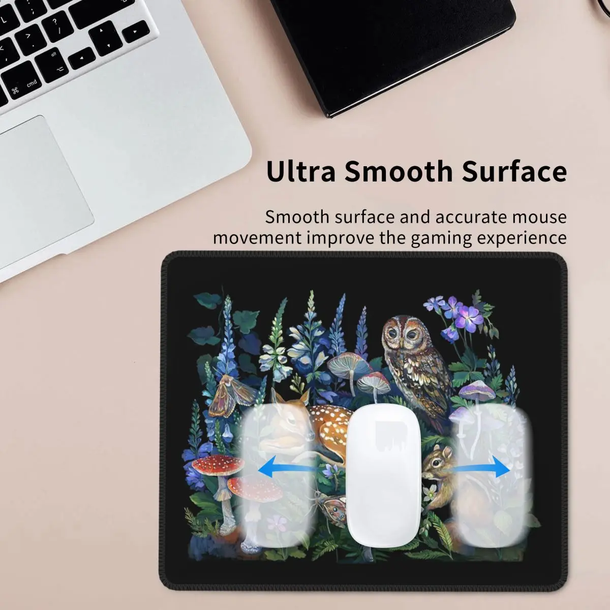 مسحور الغابات ماوس الوسادة الكمبيوتر لوحة المفاتيح الماوس حصيرة ألعاب الكمبيوتر حصيرة مكتب الجدول الحصير #3