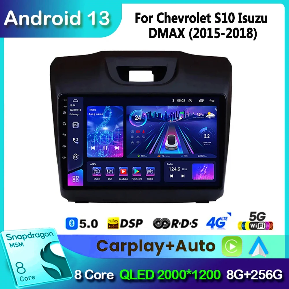 

Android Car Radio Multimedia for Chevrolet TrailBlazer 2 S-10 S10 Colorado for Isuzu D-Max DMAX Player Tape Recorder No 2din