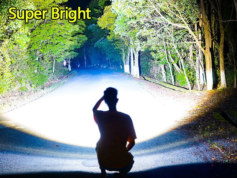 High Power Led Flashlights Headlamp Lantern Body Motion Sensor Torch Headlight Multi-function 5 Lighting Rechargeable Outdoor