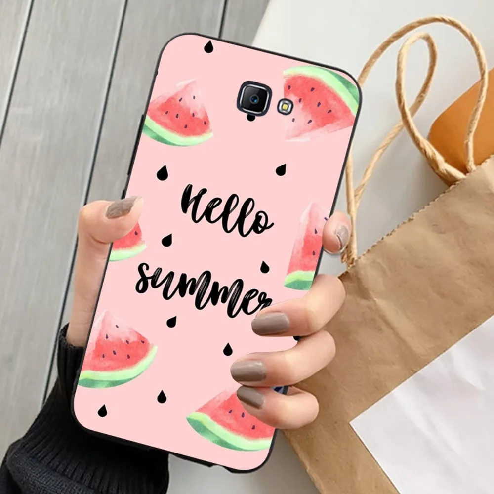 Summer Cartoon Watermelon Phone Case For Samsung J 7 Plus 7core J7 Neo J6 Plus Prime J6 J4 J5 Mobile Cover