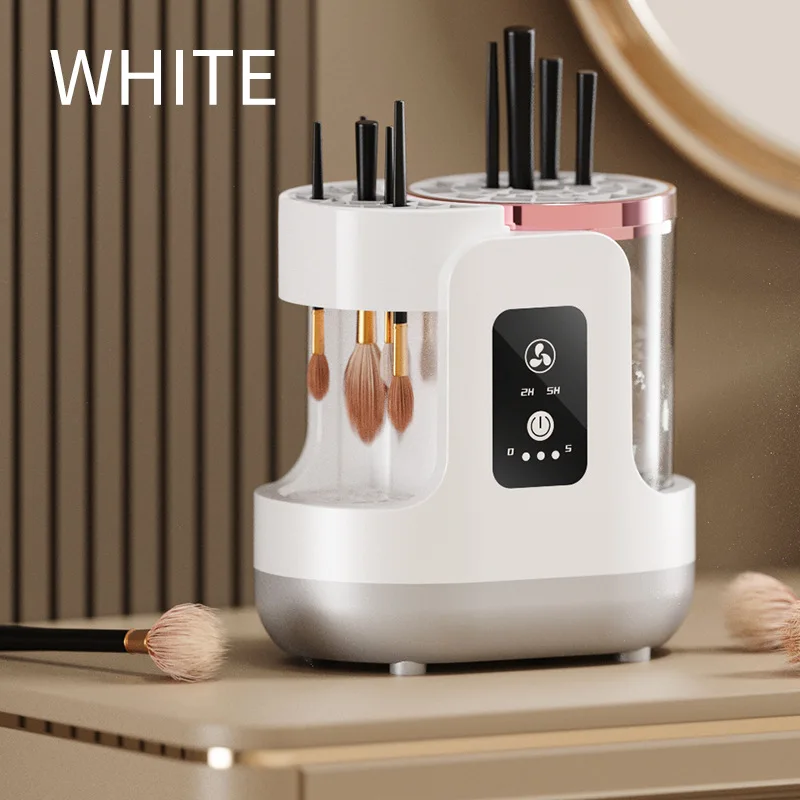 Electric Makeup Brush Cleaner Machine With Makeup Brush Dryer-Holder-Portable Automatic USB Cosmetic Brushes Cleaner Tool