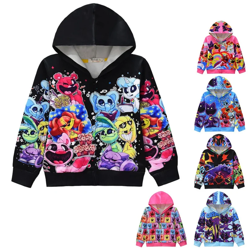 

Модные детские толстовки с героями мультфильмов, детские пальто с длинными рукавами, одежда для девочек, пуловеры для мальчиков, кофты
