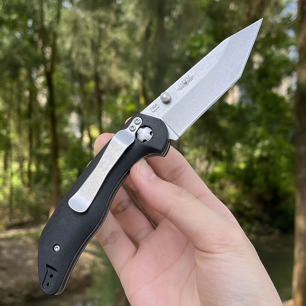 KB Jarosz 7506 pocket knife AUS-8A Steel Stonewashed Tanto Blade  Glass-Filled Nylon Handles Outdoor Hiking tactical EDC Knife