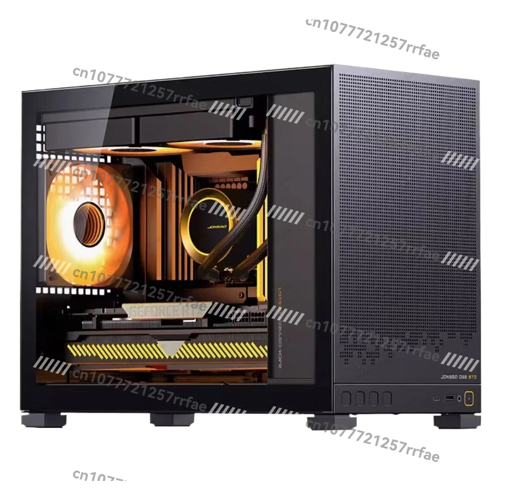 

D32PRO Chassis Desktop Mini MATX Glass Side Through 240 Water Cooled Type-C Computer Small Chassis