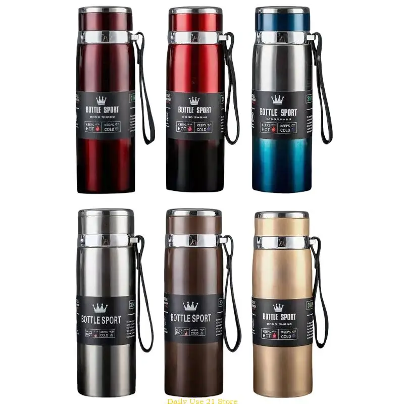 

Portable Insulation Mug 1000ML Stainless Steel Bottles for Sports and Camping