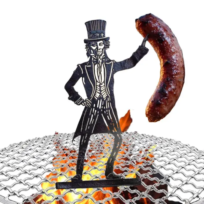 

Hot Dog Grill Hot Dog Roaster Funny Creative Metal Grill Accessories for Holiday Backyard Events Kitchen Trips Grilling Cooking