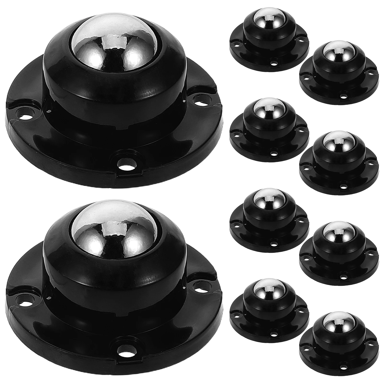 

10pcs Silent Castor Wheels High Load Capacity Quick Installation Furniture Appliances Trash Can Self Adhesive Caster Mini Swivel
