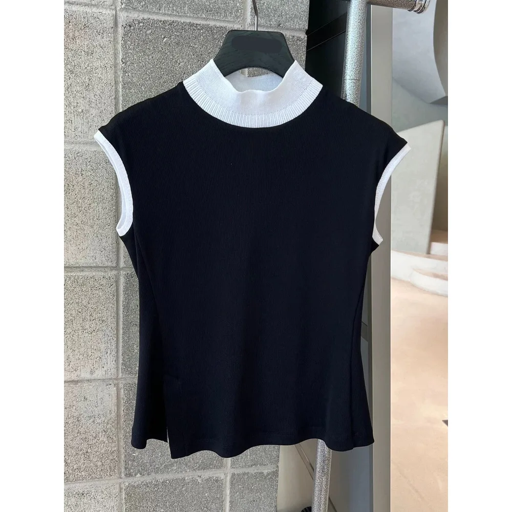 2025 New Limited Edition Half-Neckline Sleeveless Loose-Fitting Casual Women's Shirt t shirts