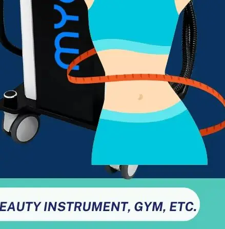 Body Sculpting Body Contouring Machine EMS System Reduce Belly Fat Build Abs MYOSLIM RF Technology 6500W 200HZ 15T HI-emt