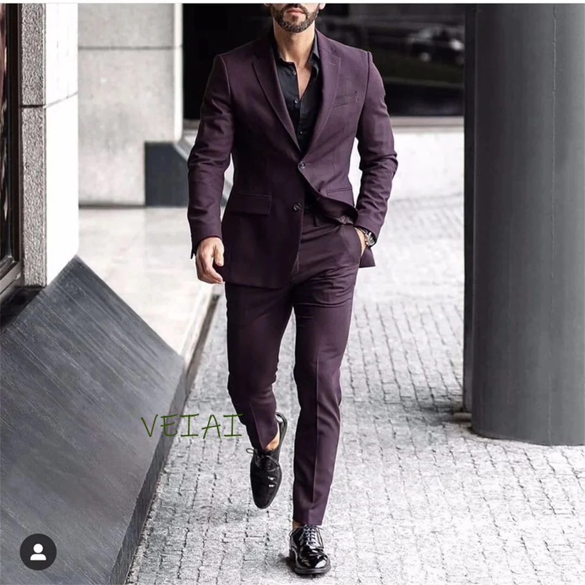 

CustomizedBurgundy Wedding 2 Pieces Men Suits New Fashion 2021 Costume Homme Mariage Groom Prom Blazer Masculino Terno Tuxedo Ja