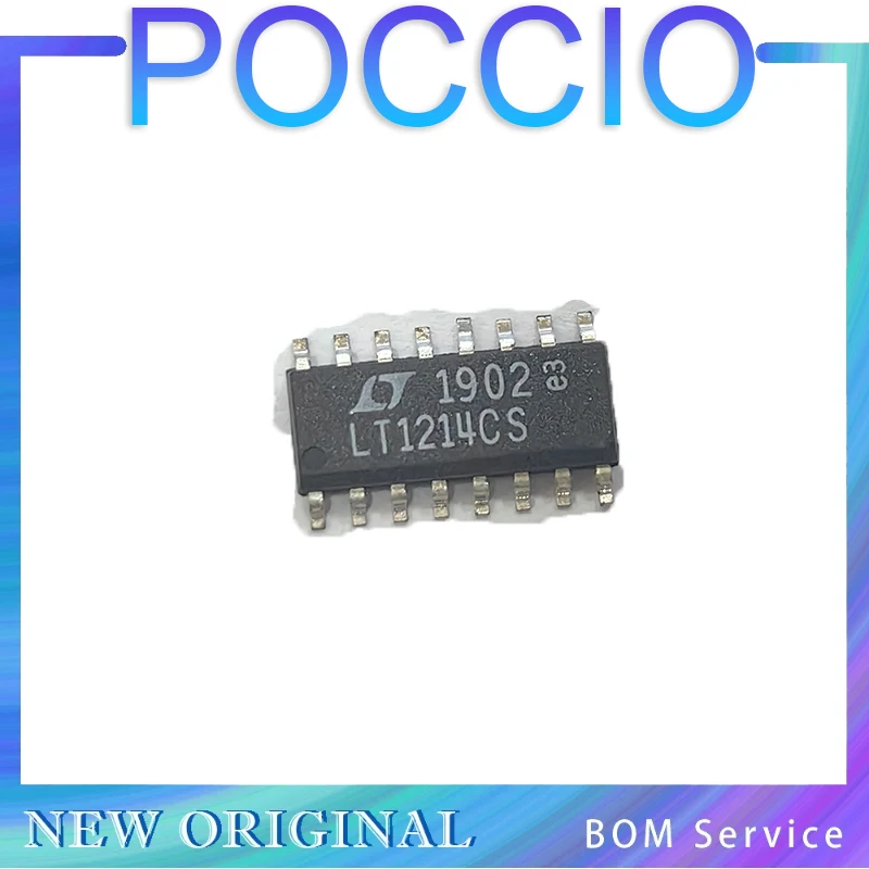 LT1214CS LT1214 - 28 MHz, 12 V/us, amplificadores operacionais de precisão quádrupla de alimentação única