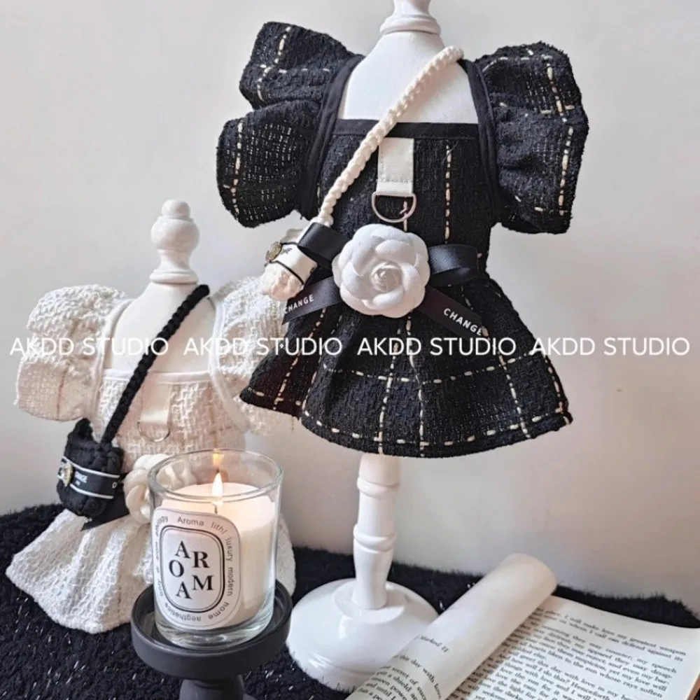 

Classic Wool Design Warm Doggy Dress Winter Cat Princess Dress Dog Clothes