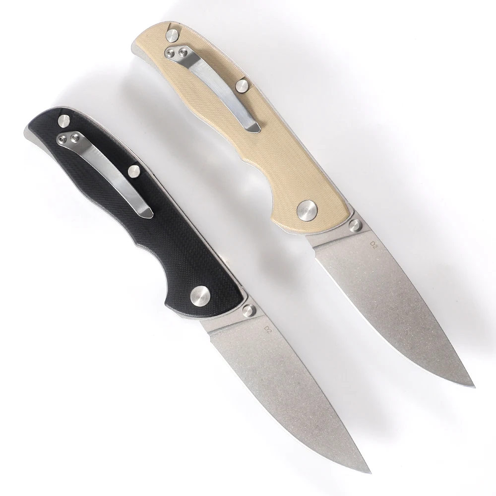 Imagem -06 - Nove Thorn-d2 Steel Blade Folding Pocket Knife G10 Handle Edc Tool Facas para Camping ao ar Livre Caminhadas