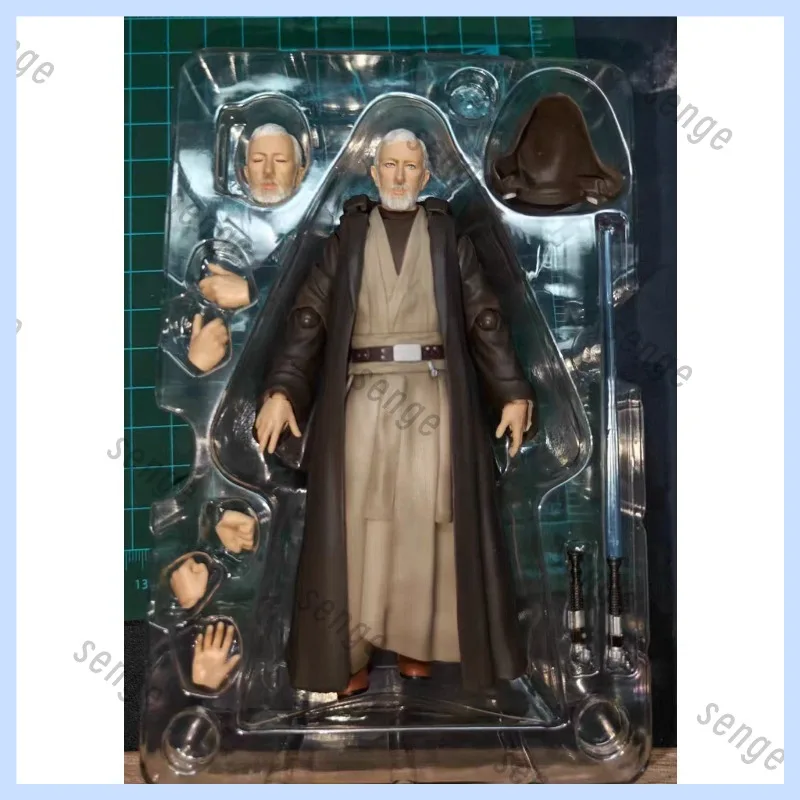 

[Genuine Spot] Bandai S.H.Figuarts Star Wars Old Obi-Wan/Chewbacca/Han Solo/Anakin Classic Four Action Figure Collection Gift