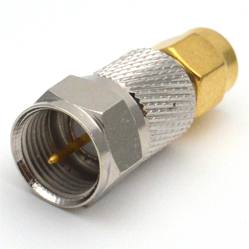 1 Stück SMA-Stecker auf F-TV-Stecker Gerader RF-Koaxialadapter FJ auf SMAJ – Detail 3