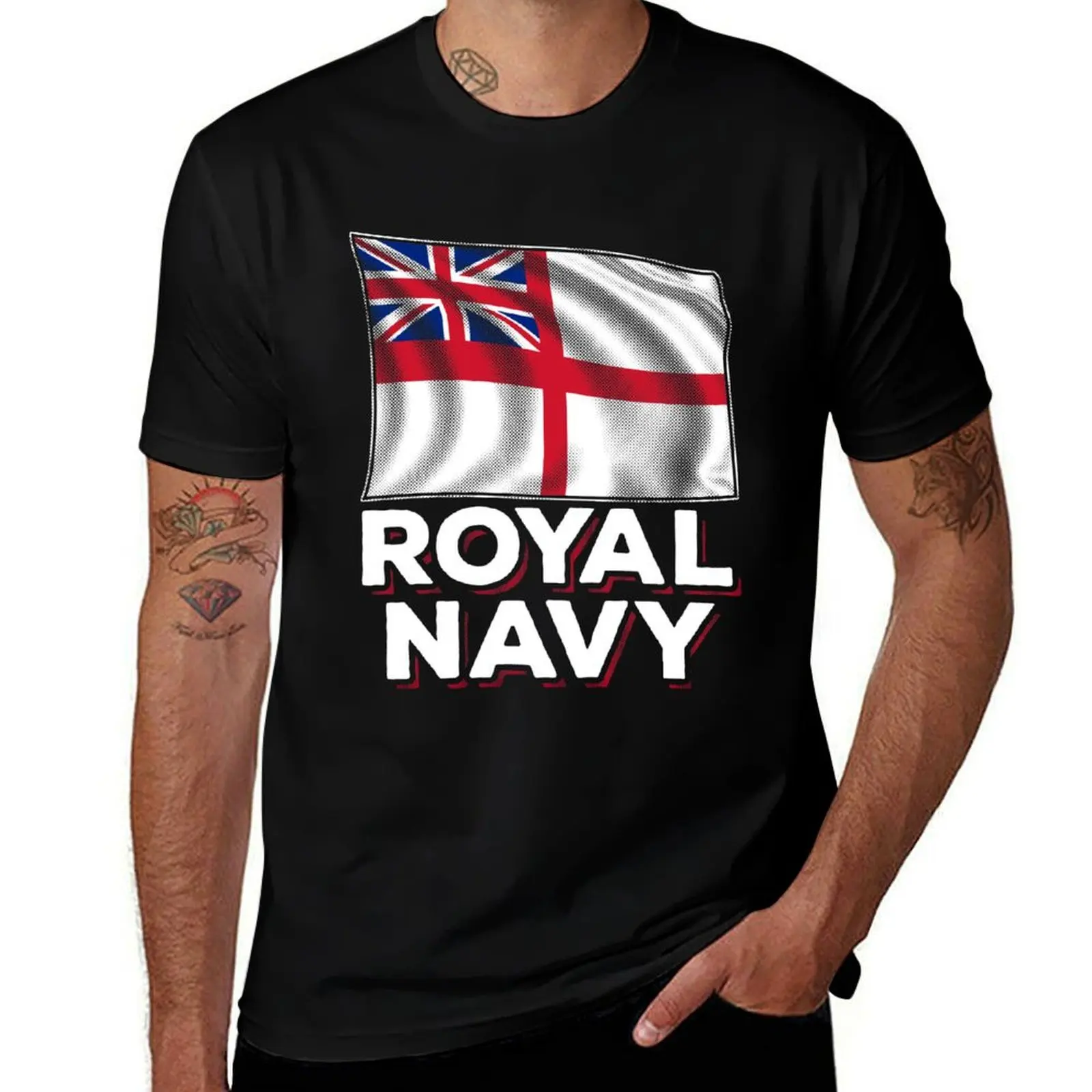 Royal Navy Flag Royal Ensign Great Britain T-Shirt cute clothes vintage t shirts customs anime tshirt men t shirts high quality