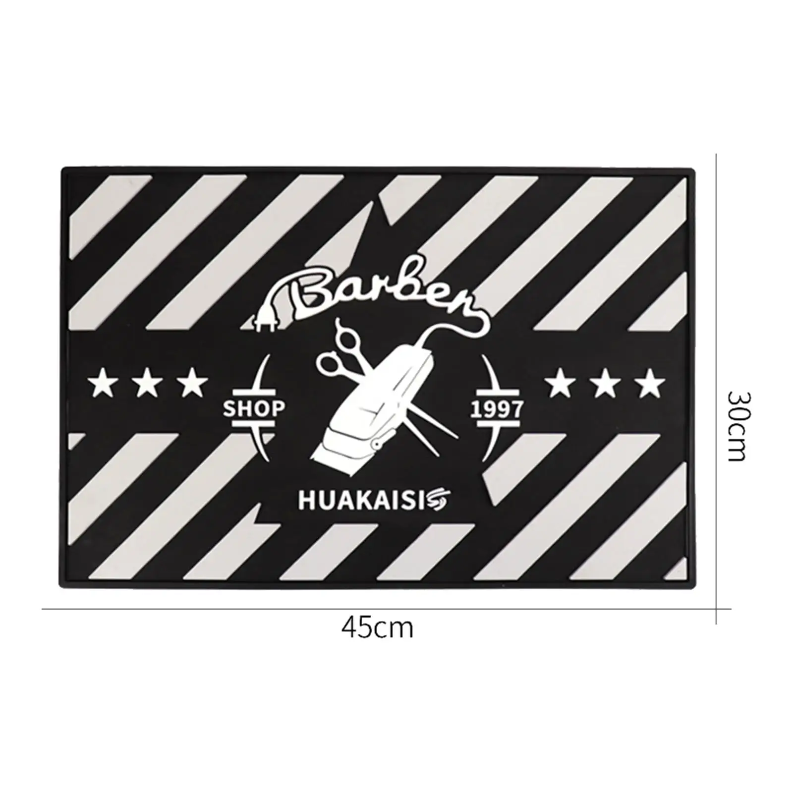 Alfombrillas antideslizantes para peluquero, bandeja resistente al desgaste para herramientas de peluquería, cortapelos
