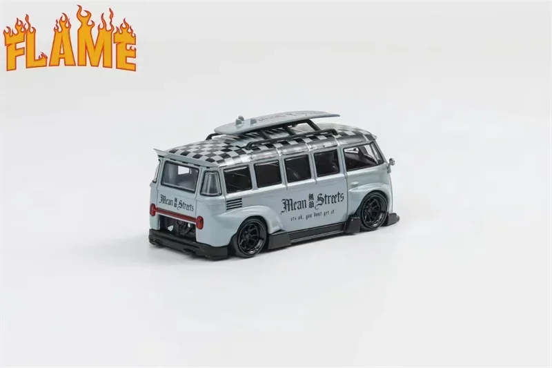 Flame Model 1:64 T1 Kombi dusty blue Limited499 Diecast Model Car