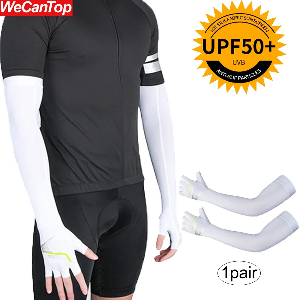 

1Pair UV Sun Protection Cooling Arm Sleeves for Men Women,UPF 50 Sports Compression Cooling Athletic Sports Sleeve for Gym,Sport