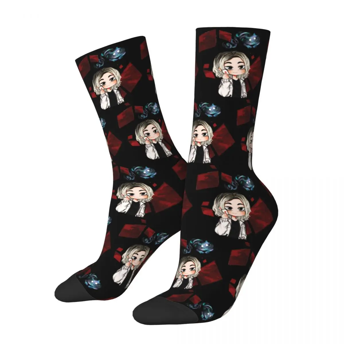 

Winter Warm Colorful Women Men Cute Chishiya Anime Socks Alice In Borderland Breathable Middle Tube Socks