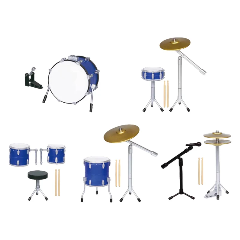 J.Dream طبلة موسيقى الجاز الصغيرة نموذج سلسلة 3 مجموعة طبلة مصغرة مزيج آلة موسيقية نموذج جمع حلية عمل الشكل