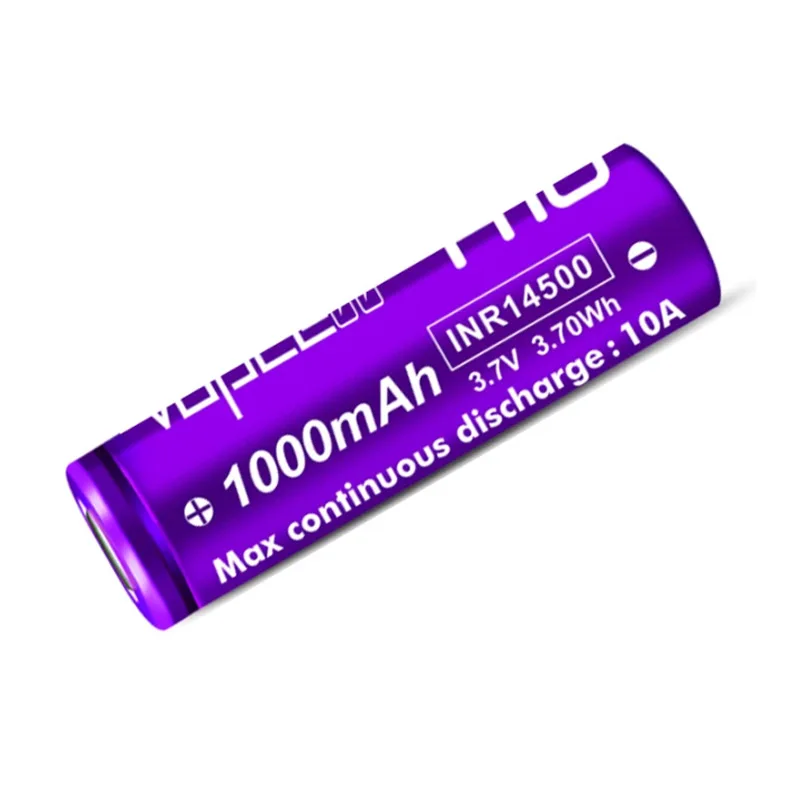 Original Vapcell H10 INR 14500 Battery 1000mAh 10A 3.7v High Drian li lon Batter For Electric Power Tool Toys Flashlight UAV