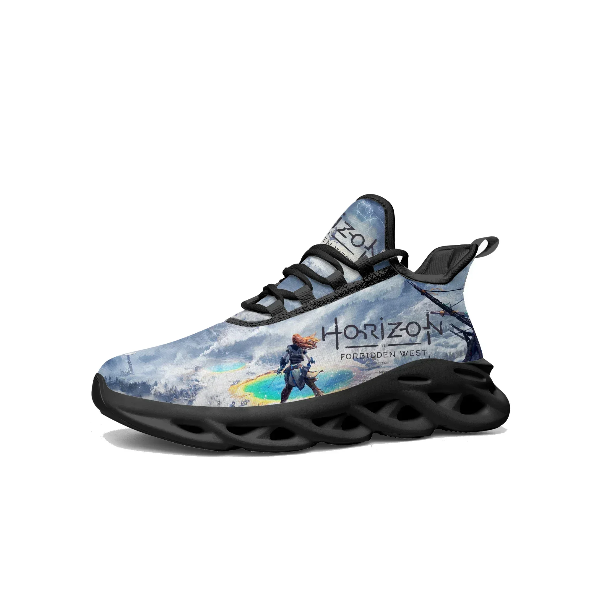 

Horizon Forbidden West Flats Sneakers Cartoon Game Men Women Teenager Sports Running Shoes High Quality Tailor Made Lace Up Shoe