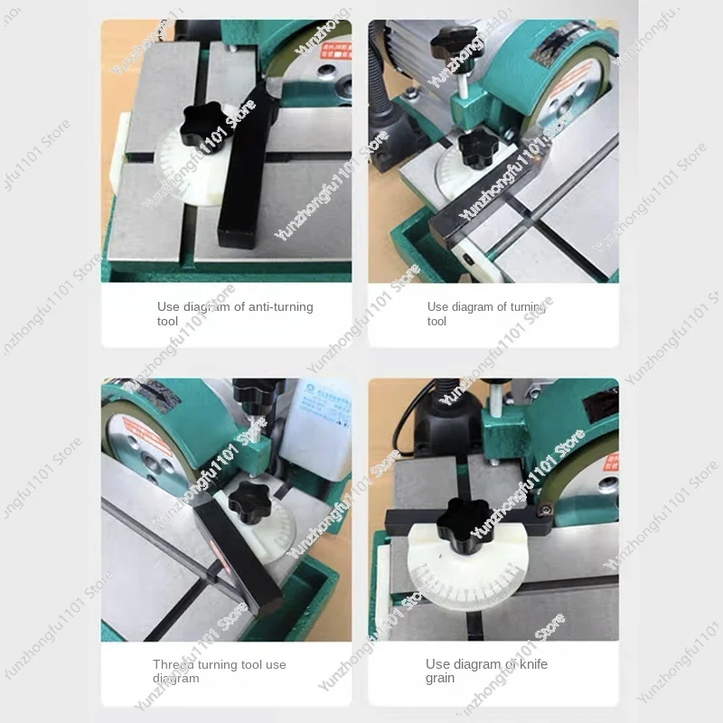 220V/380V Turning Tool Sharpener 2800rpm White Steel Carbide High Power 370W Grinder Boring Heat Resistant