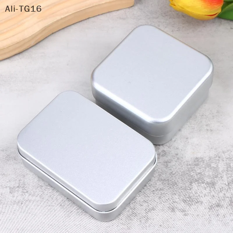 مربع الألومنيوم صحن الصابون صندوق الصابون مع غطاء حامل الصابون الألومنيوم السفر الصابون السفر حاوية صينية الصابون للحمامات المنزلية طبق
