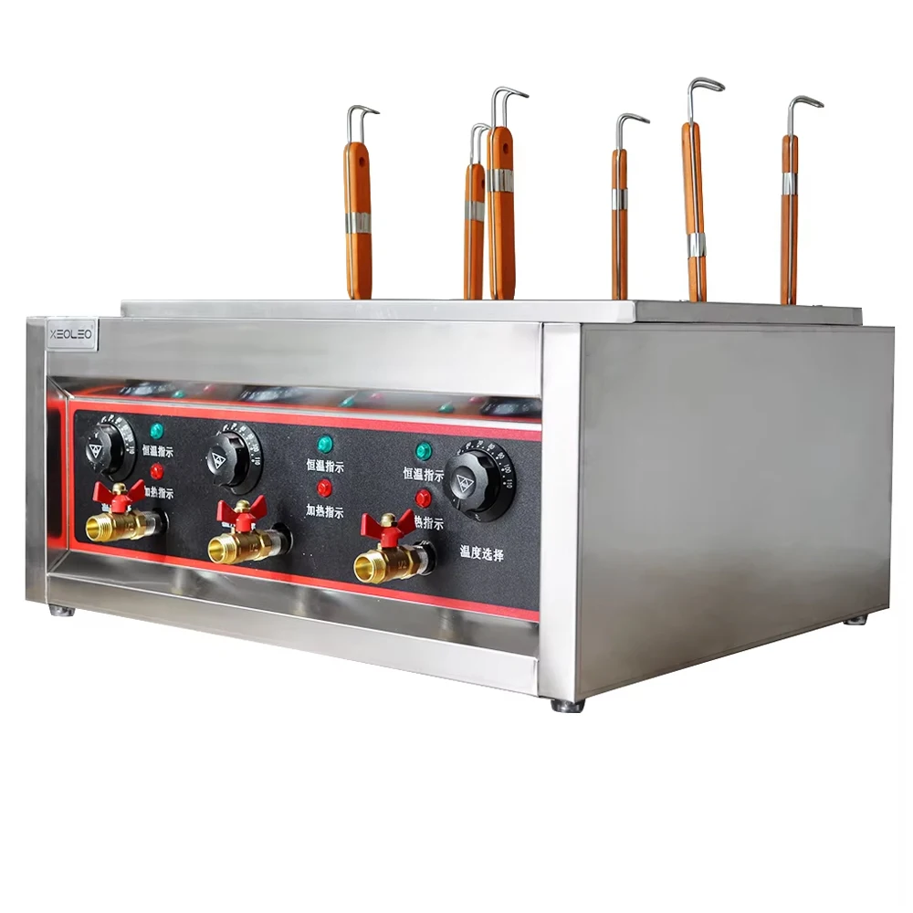 

XEOLEO Commercial 6 Baskets Noodle Stove 6000W Electric Pasta Cooker Cooking Noodle Machine Stainless Steel Noodle Boiler