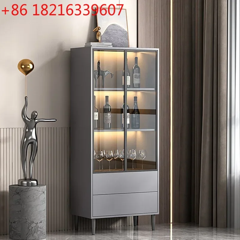 

Хранение, домашний винный шкаф, настенный стеклянный шкаф для гостиной, простота, современный роскошный Botellero Vino, европейский винный шкаф, мебель QF50JG