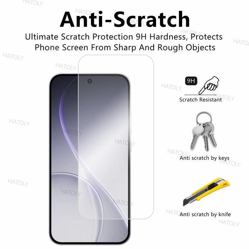 

3/2/1 шт. Защитная пленка для экрана для oppo Reno15 Pro Global, закаленное стекло Reno15 Pro, защитная пленка с полным клеем и защитой от царапин Reno15 Pro