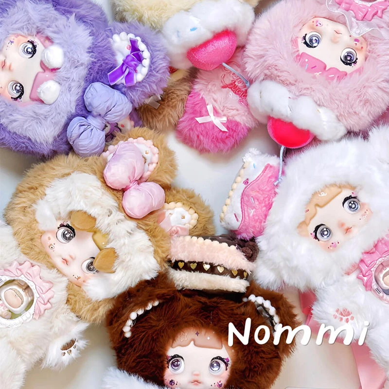 Nommi x Amlls Sweetie سلسلة صندوق أعمى لطيف Nommi V7 أنيمي دمية مفاجأة حقيبة Kawaii عمل الشكل المفاتيح دمية صندوق غامض اللعب