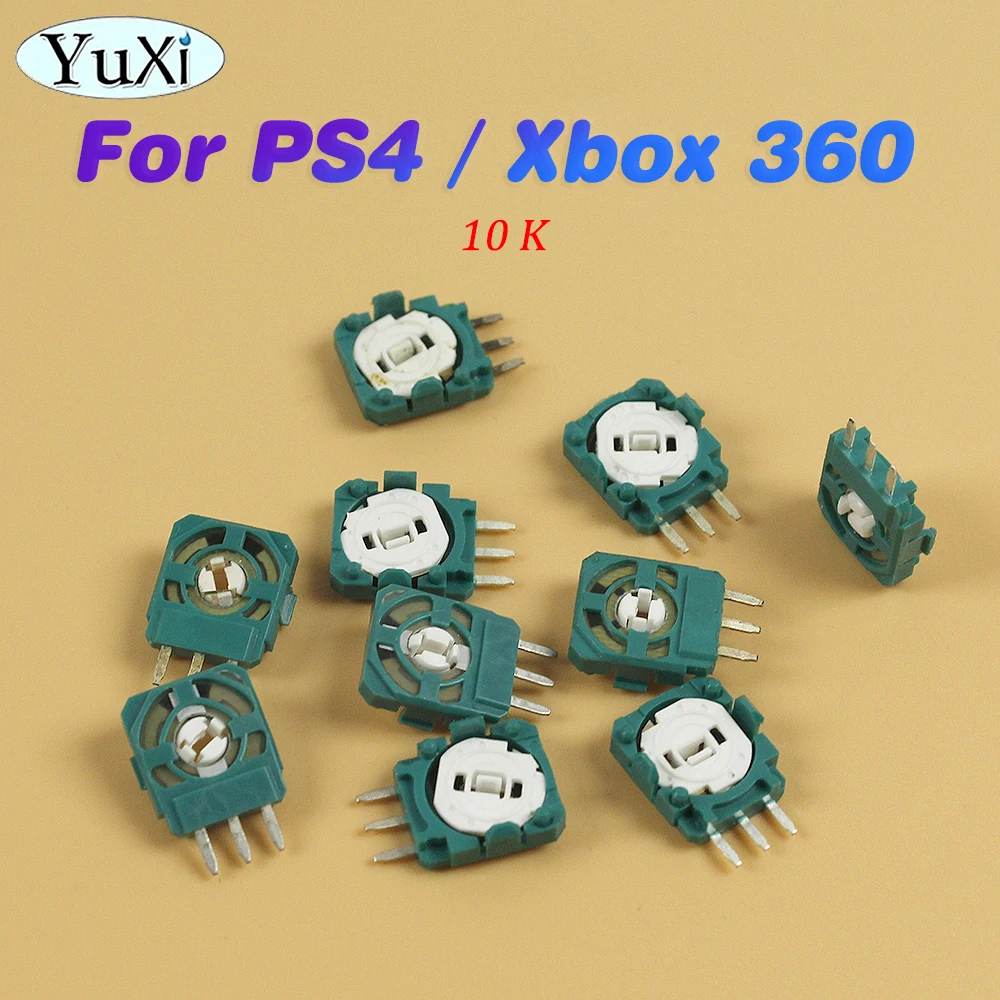 10Pcs 3D Analog Micro Switch Sensor For PS4 Xbox 360 Controller Mini Thumbstick Switch Axis Resistors Potentiometer Repair Parts