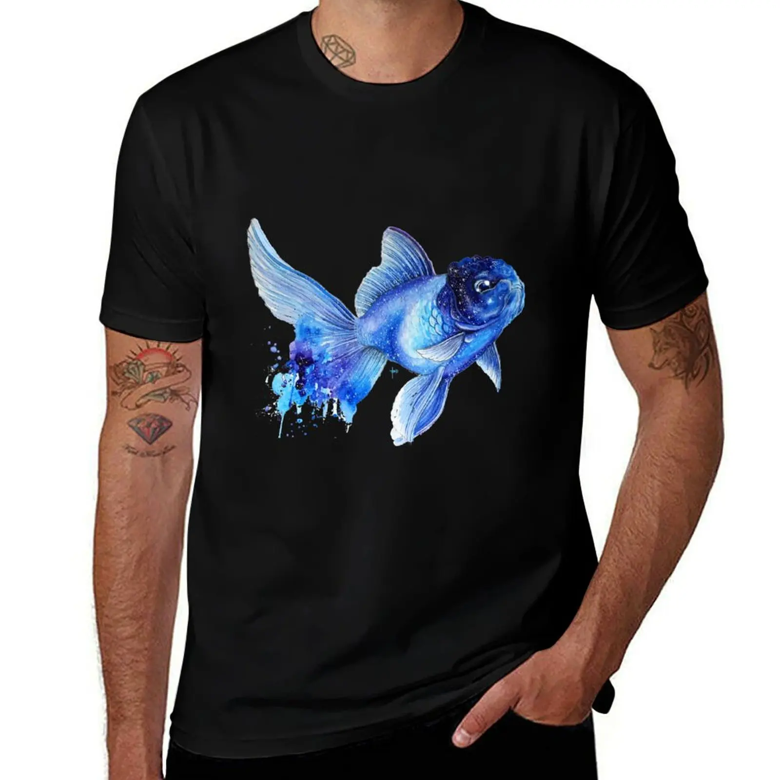 

Cosmic Goldfish T-Shirt man tshirt t shirts for man cotton T-Shirt