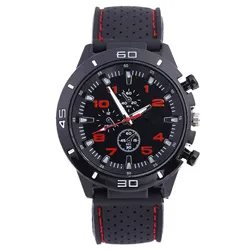 Man Watch Quartz Watch Men Military Watch Sports Watch Silicone Strap Sports Watch Masculino High Quality Big Dial