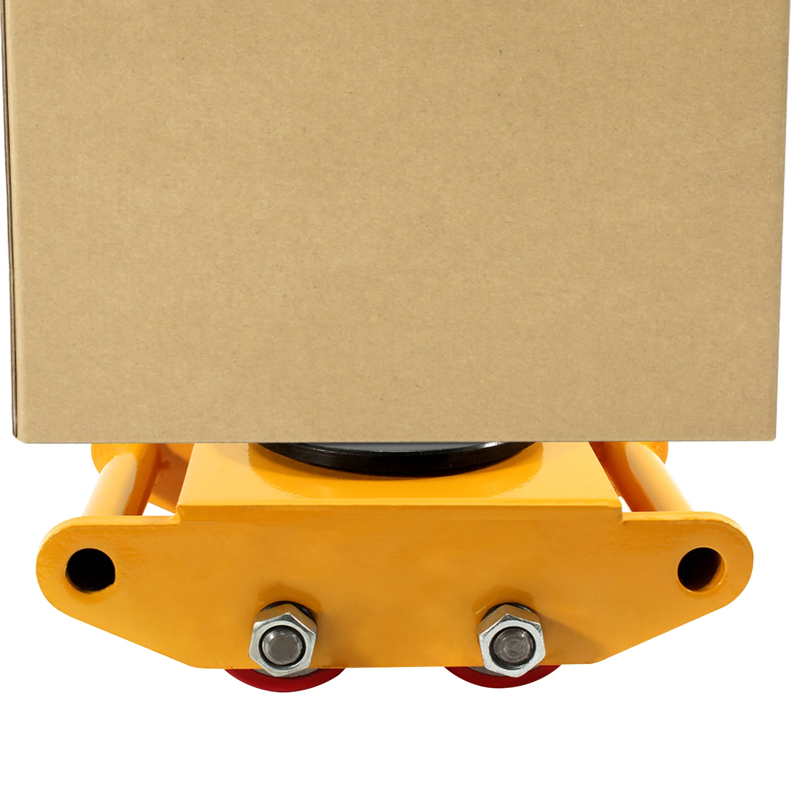 6 Ton Heavy Duty Machine Dolly Skate Machinery 6 Roller Mover Cargo Trolley Cart 360° Rotation